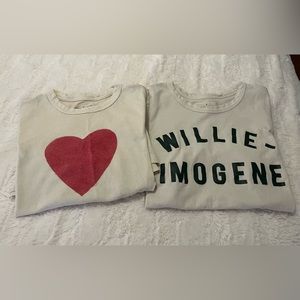 Imogene + Willie (Nashville boutique) tshirts.